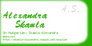 alexandra skamla business card